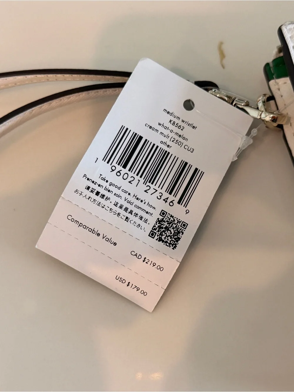 Kate Spade Medium Wristlet What-a-melon NWT